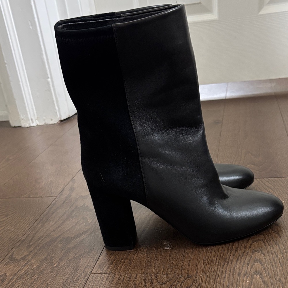 Stuart Weitzman Black Heeled Boots